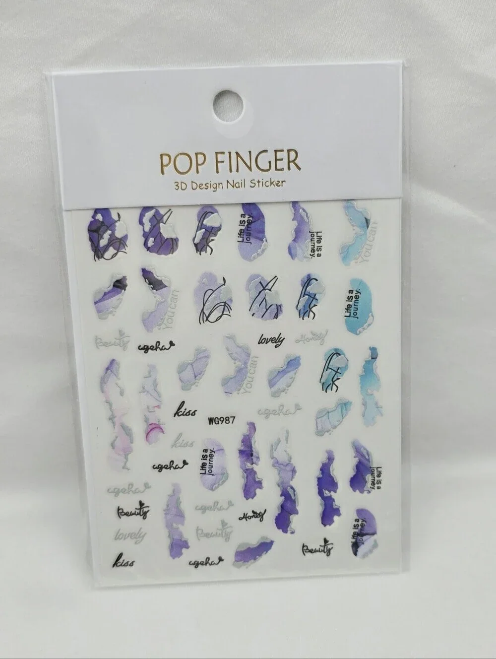 Trendy Self Adhesive Nails Art Transfer Sticker